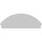 Ekena Millwork Segment Arch 3 Spoke Architectural Grade PVC Combination Pediment, 54"W x 20-3/8"H x 2-3/4"P PEDPC054X205SEG03 - alternate 5